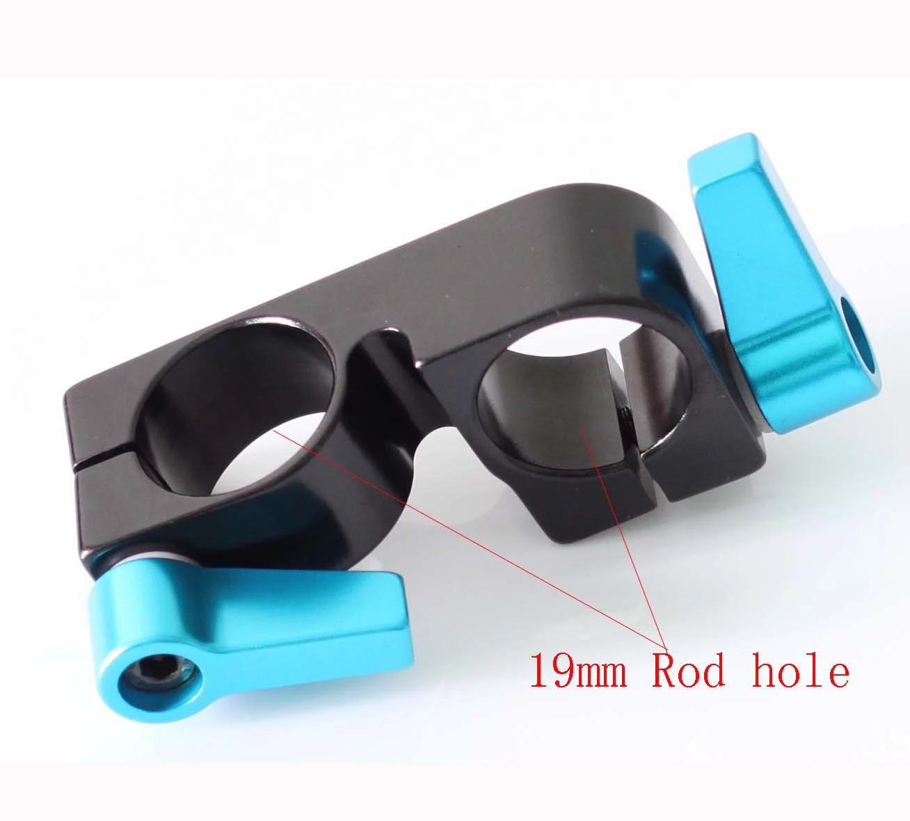 Braçadeira de equipamento dslr, braçadeira de haste de 90 graus para sistema de trilho de suporte de haste de 19mm, câmera 5d2 5d3, suporte de trilho de tripé