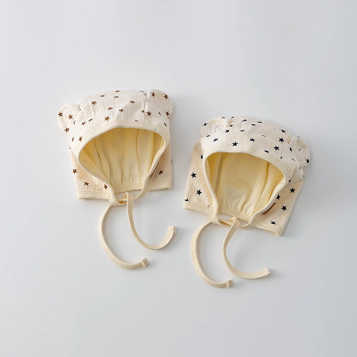 

Infant Baby Fetal Hat Sun Protection 0-12M Newborn Bear Ear Cap Comfortable Warm Spring Autumn Toddler Bonnet