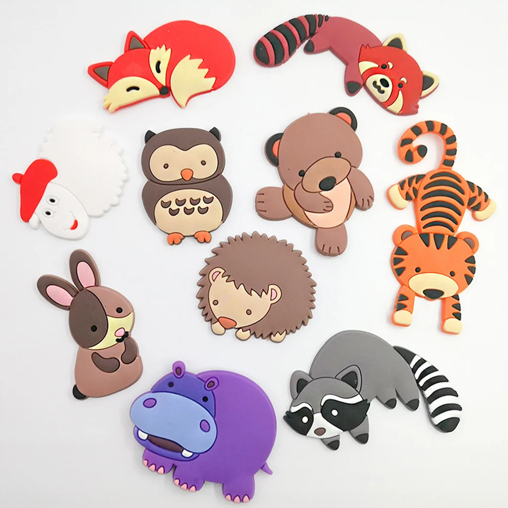 10 Pcs Adhesive Soft Magnet Cute Magnets Fridge Whiteboard Funny Adult Rubber Magnetic Decorations Child