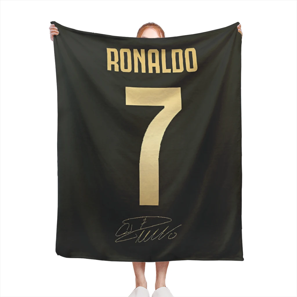 

CR7-Cristiano Comfortable Flanne Blanket Soft comforter sets throw for Couch Warm Flannel Blankets Bedroom Décor