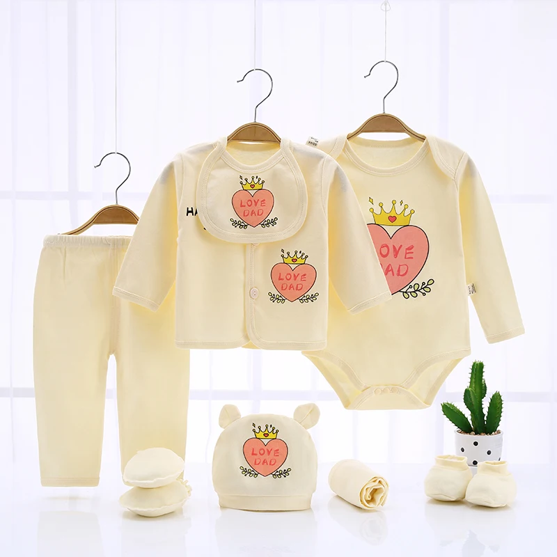 Newborn Clothes Suits Cotton for Baby Girls Boys clothing Sets Autumn Spring Summer Toddler Set