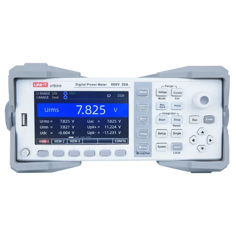 Digital Power Meter 1MSa/s 300kHz Analog Bandwidth 4.3'' TFT LCD 20A Current Measurement Multiple Communication Interfaces