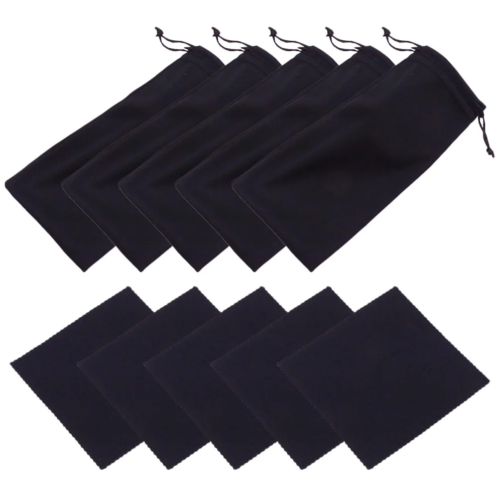 

20 set Glasses Storage Bag 20 Sets Soft Cloth Pouch For Reading Sunglasses Anti-Scratch Travel Holder Eyeglass Bag Sunglasses