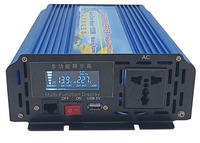 free shipping 1500W DC 36V to AC 220V 50HZ Dual Digital Display pure sine wave inverter