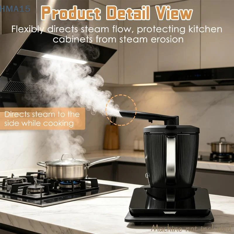 【YA】Steam Diverter Compatible With TM7 360° Rotating Cooking Steam Deflector Kitchen Guide Pipe Cabinet Protection Tools