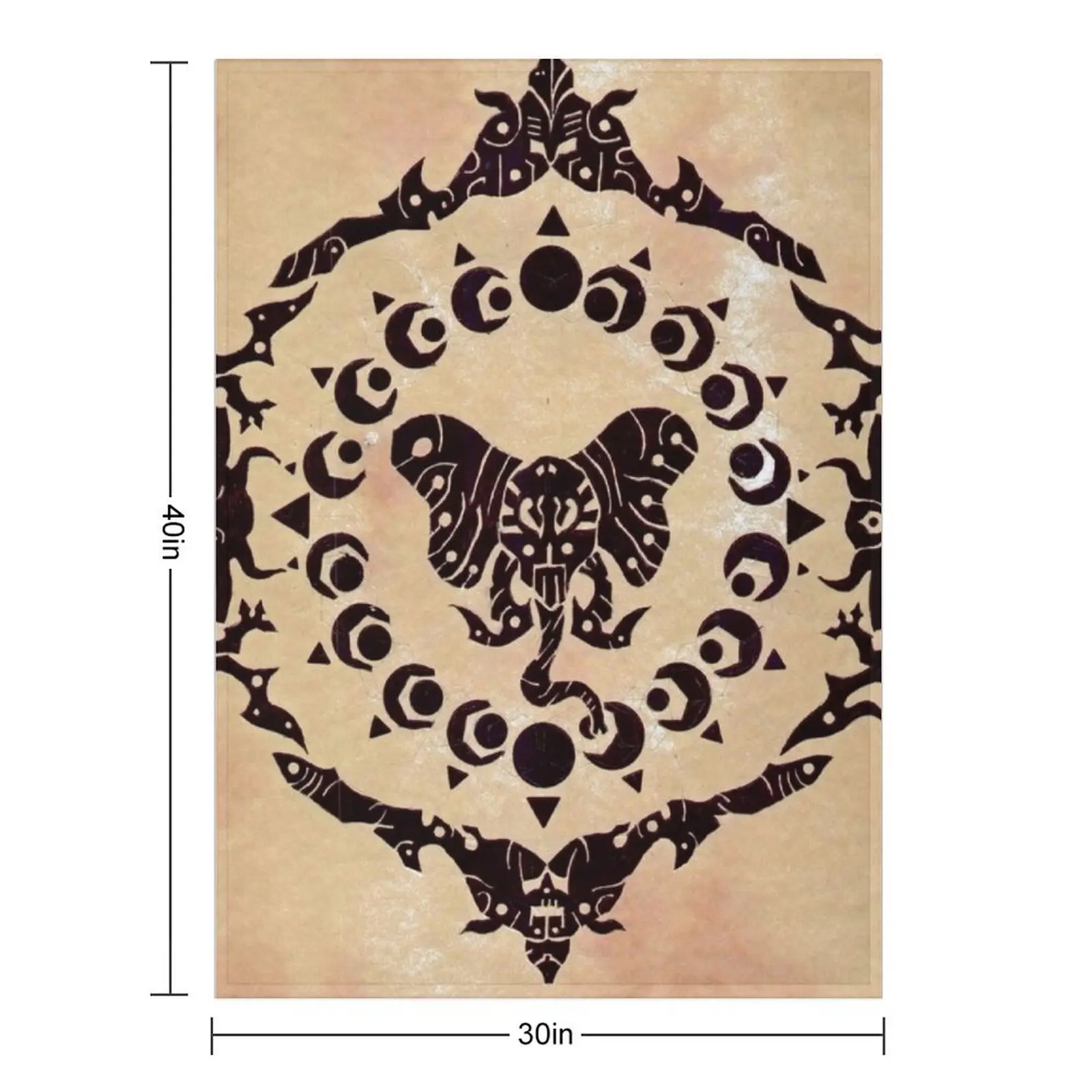 Elephant Compass Throw Blanket Picnic decorative Soft Big Hairy Bed Fashionable Tourist Blankets