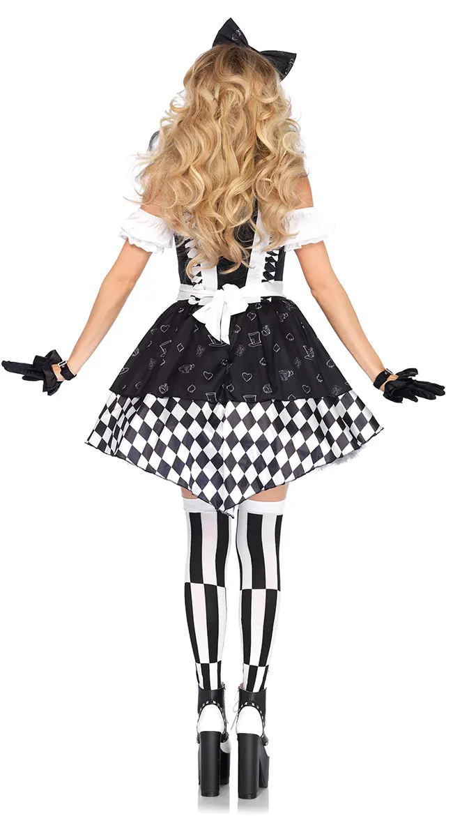 F1853 Womens 2 Pc Wonderland Costume