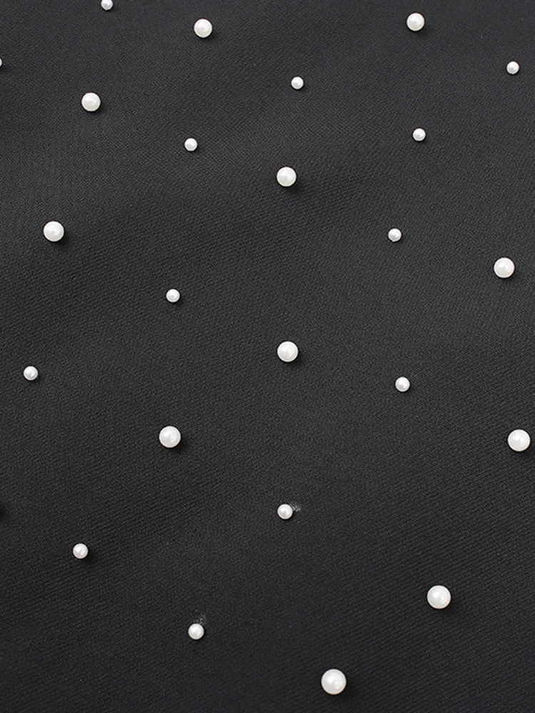 Women Mini Dress Hand-sewn High-end Hourglass-shaped Tube Top Dress Retro Short Party Dress Diamond Party Cocktail Evening Prom