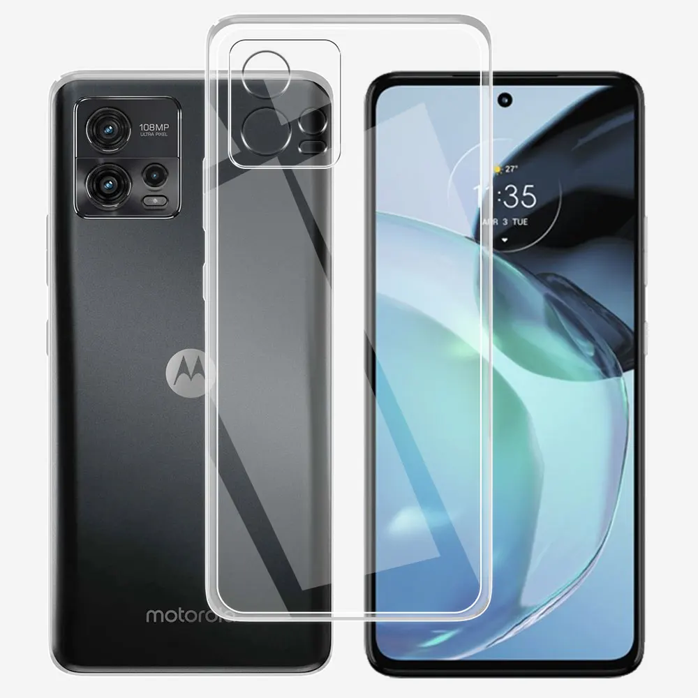 For Motorola Moto G72 Case 6.6 inch Clear Silicone Soft TPU Cover For Motorola Moto G72 Funda For MotoG72 G 72 Transparent Coque