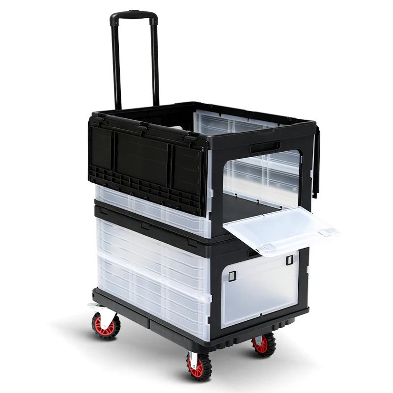 

Factory Direct Sale Camping Cart & Trolley with PP Storage Box