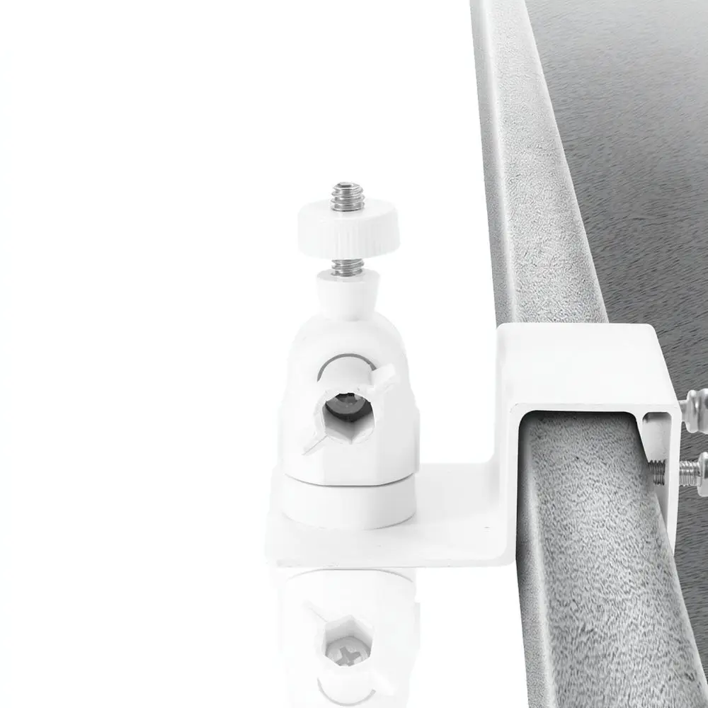 Universal Gutter Mount Bracket For Security Camera Solar Panel Aluminum Alloy Easy Setup Outdoor Surveillance Holder Stand