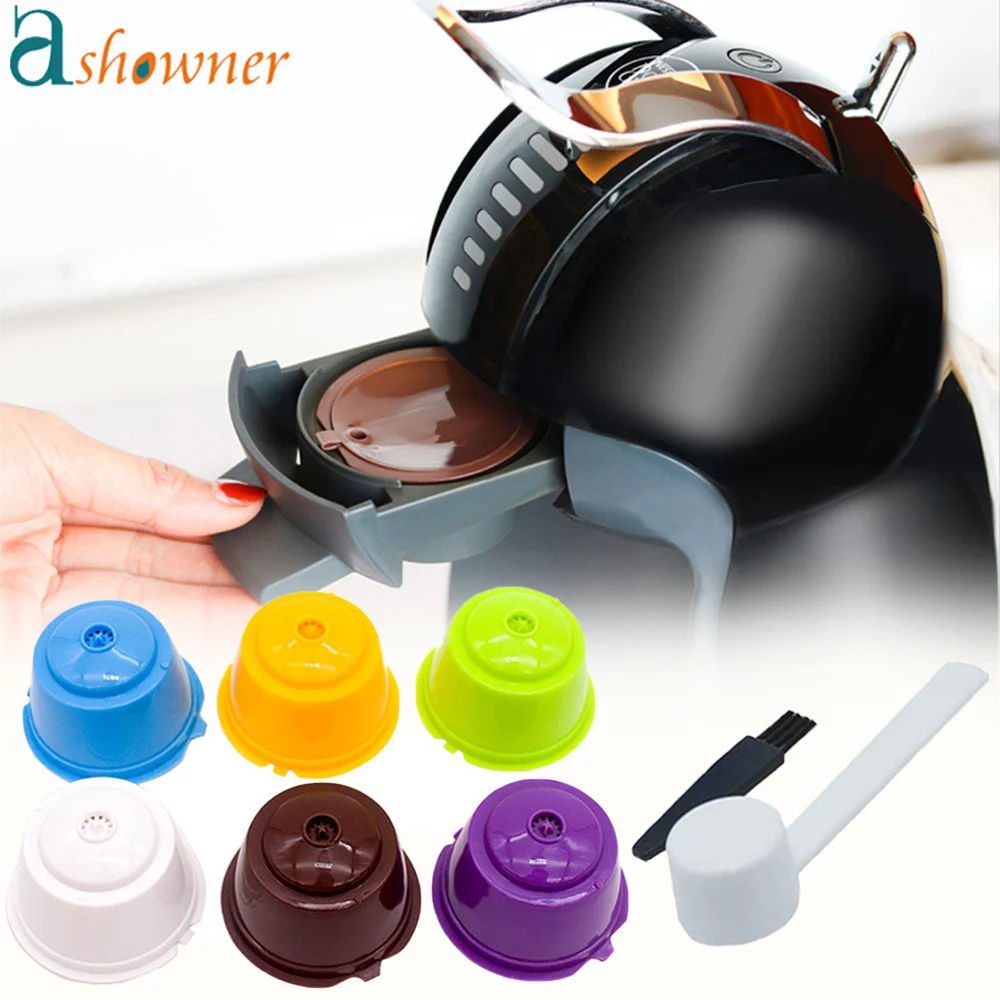 Herbruikbare Koffie Capsule Filter Cup Voor Nescafe Dolce Gusto Hervulbare Caps Lepel Koffie Zeef Thee Mand Keuken Accessoire