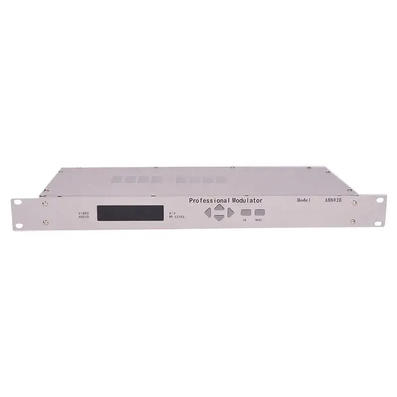 High-quality AC 220V/50 Hz CATV Agile Modulator AH802E Frequency Stability 5 KHz