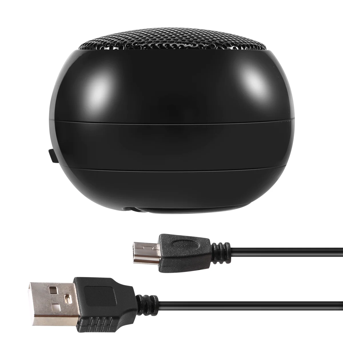 Mini alto-falante portátil recarregável para viagem com entrada auxiliar com fio de 3,5 mm para fone de ouvido HGC