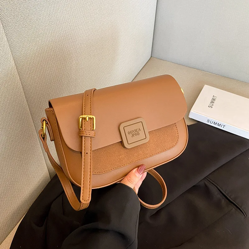 

2025 Vintage Square Crossbody Bag for Women Minimalist Shoulder Purse Fashionable Handbag