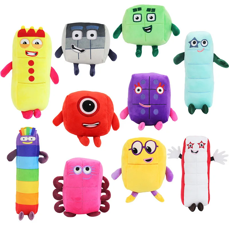 Hot Cartoon number Plush Doll Toy Educational Stuffed Movie TV number Toys Kids Gift early childhood education doll