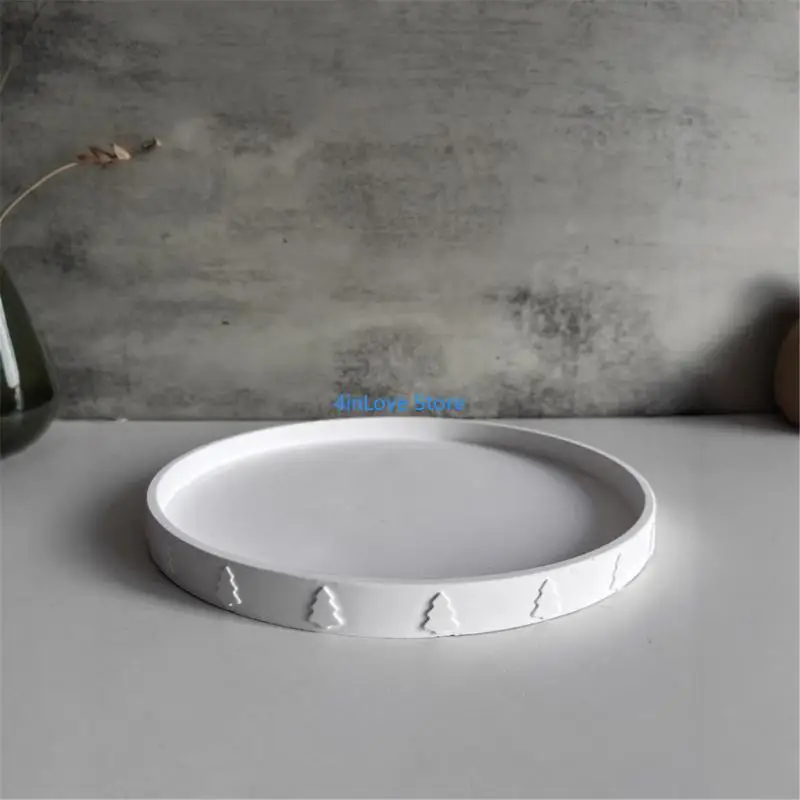 T4MD صفيحة الصنع قوالب نمط شجرة عيد الميلاد صواريخ الديكور قوالب نسيج السيليكون مناسبة لصياغة لوحة #3