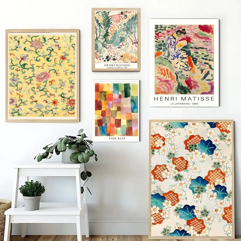 Abstract Henri Matisse Cuadros Decorativos Flower Market Poster Canvas Painting For Living Room Home Decor Poster Fans Gifts-unf
