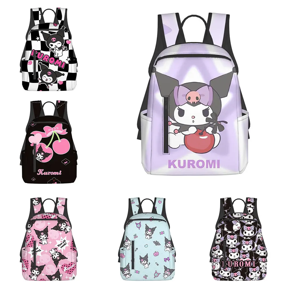 

Cute Kuromi Backpack Boys Girls Bookbag Bag Student Teenager Children Knapsack Schoolbag Satchel School Supplies