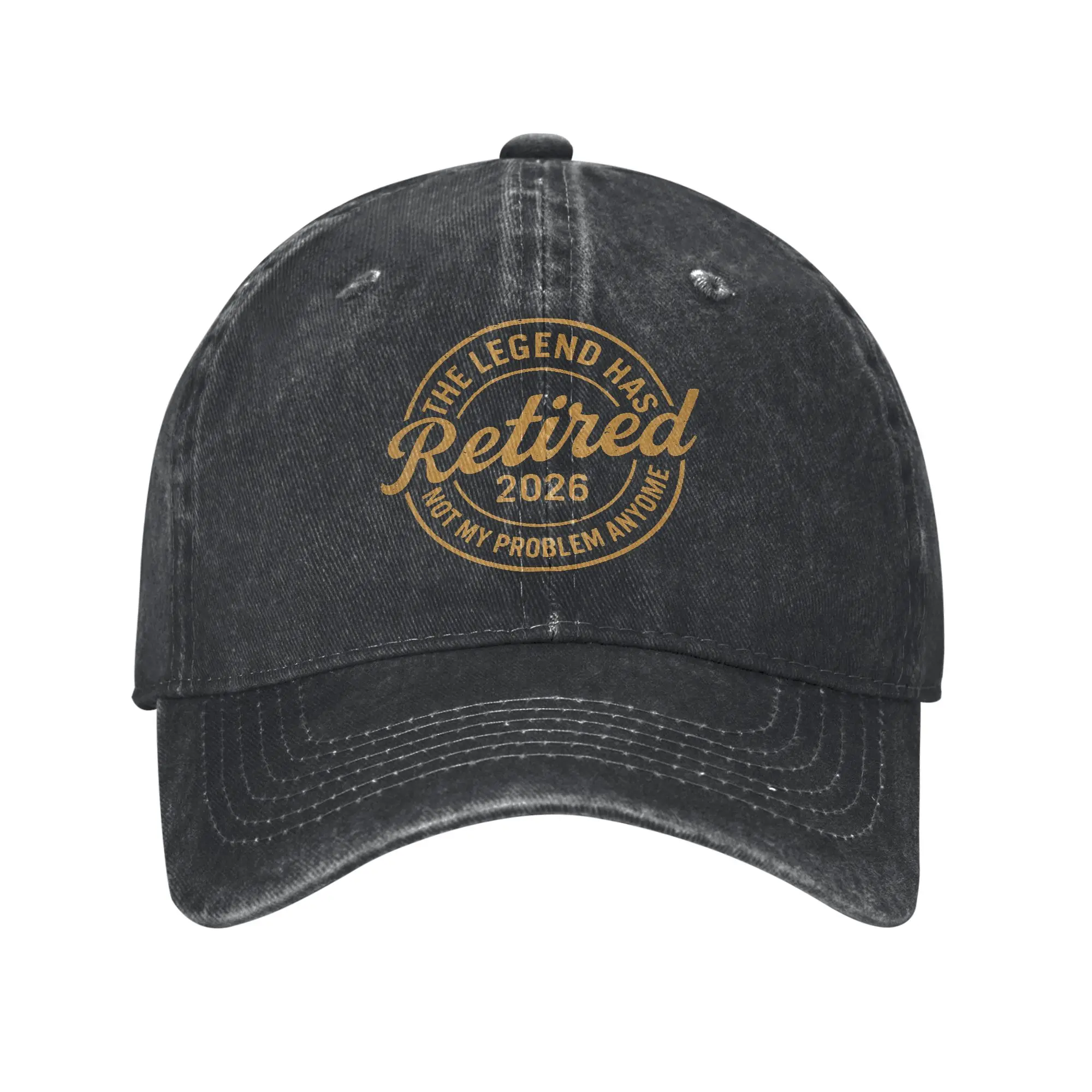 The Legend Has Retired 2026 Vintage Sun Baseball Cap  Casual Unisex Men Washed Trucker Hat Adjustable Hiking Baseball Caps Gift