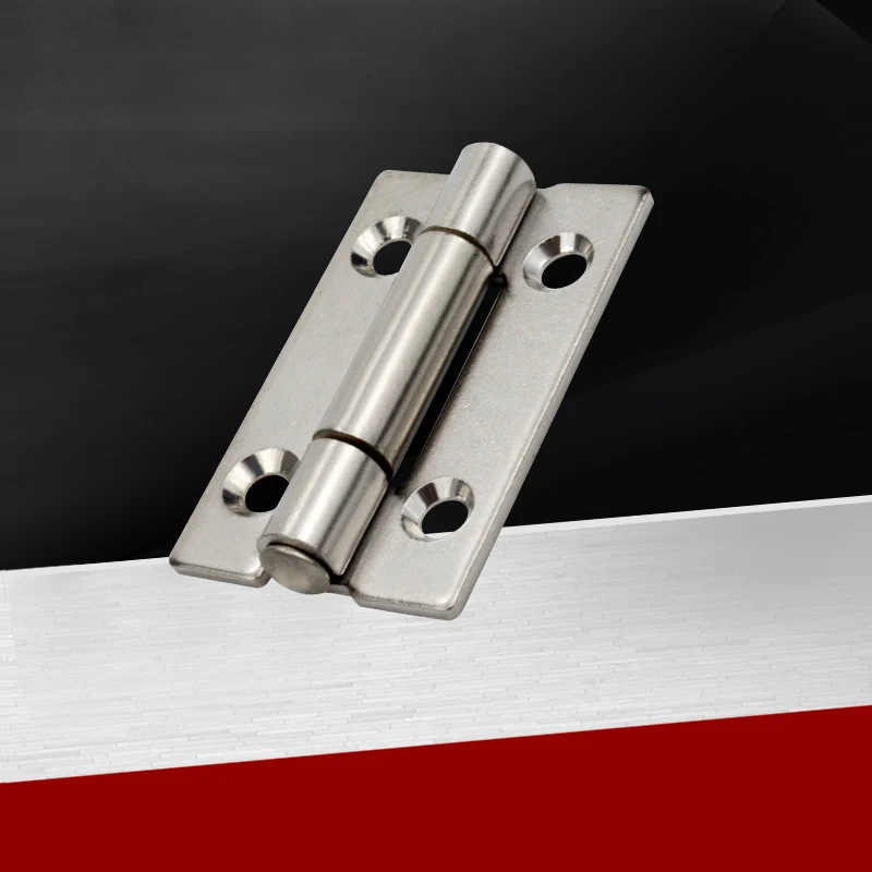 304 Stainless Steel Narrow Side Square Hinge Carbon Steel Industrial Box Door Hinge CL152 Direct Pin