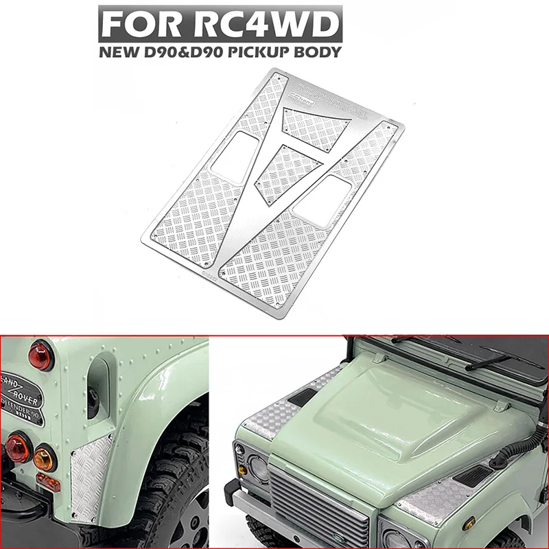 CChand RC Parts Metalowy uchwyt tylnego koła zapasowego do 1/10 RC4WD 2015Ver D90 RC Pickup Car DIY Model Akcesoria TH20998