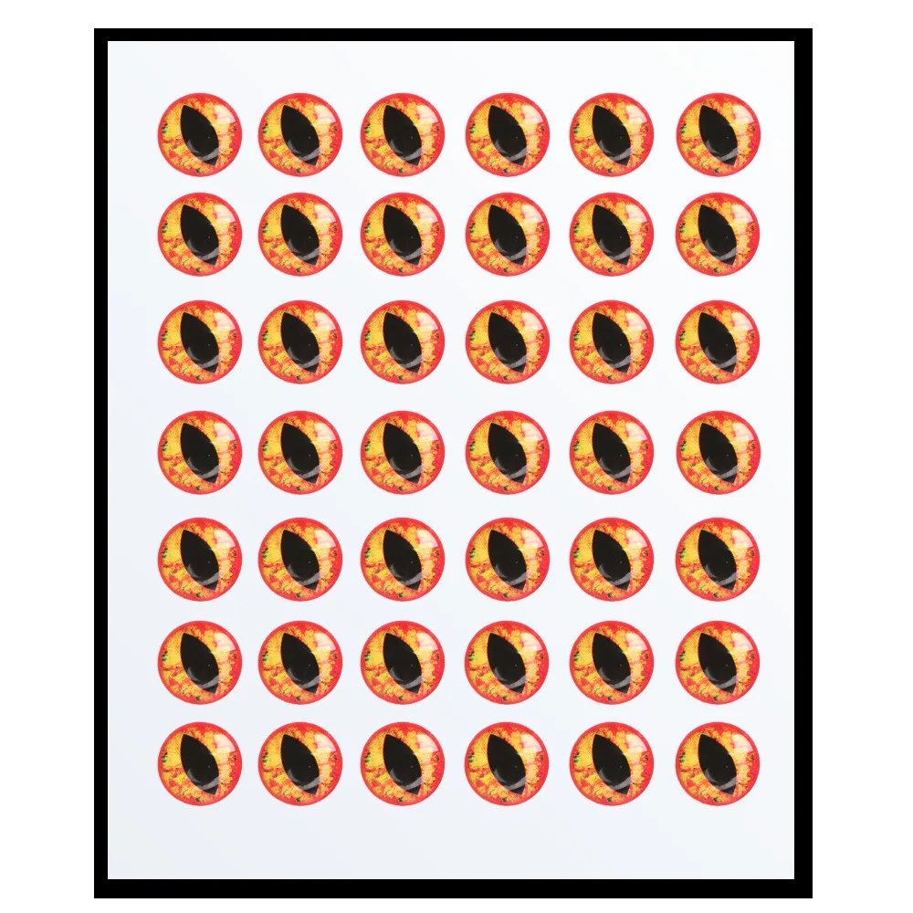 2024 2 مللي متر-12 مللي متر عيون طعم السمك 5D محاكاة 5D الثلاثية الأبعاد العين الالتصاق الرقص الحرف الصيد الطعم عيون