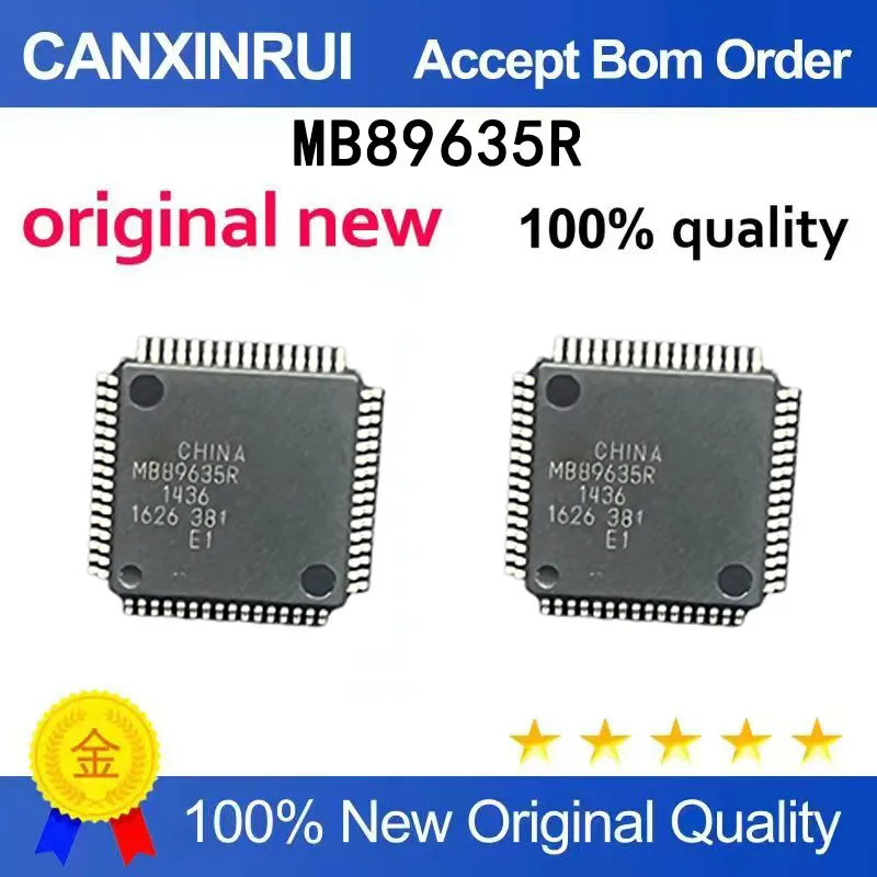(5pcs-100pcs）Brand new MB89635R silk screen MB89635R packaged QFP-64 microcontroller chip IC