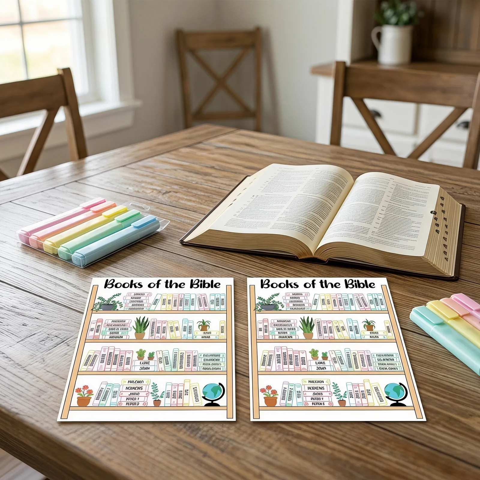 5Pcs Bible Reading Guide Sticker Bookshelf Bookmark Tracker Scripture Study Labels Bible Tabs for Women Christian Study Supplies