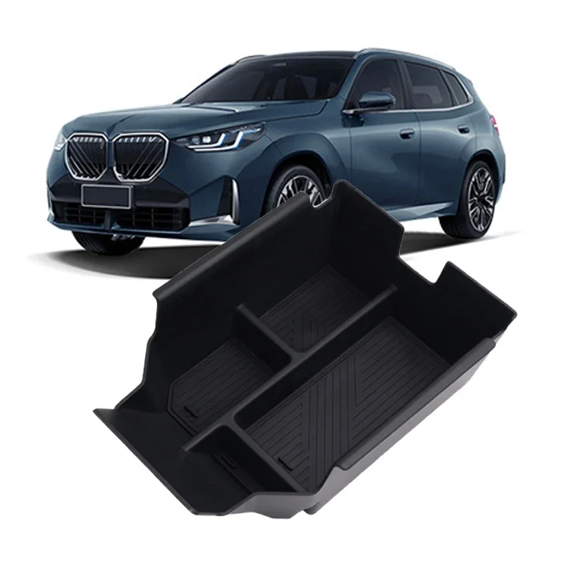 For BMW X3 2025 Model Armrest Storage Box ABS Central Organozer Tray Stowing Tidying Car Accessories