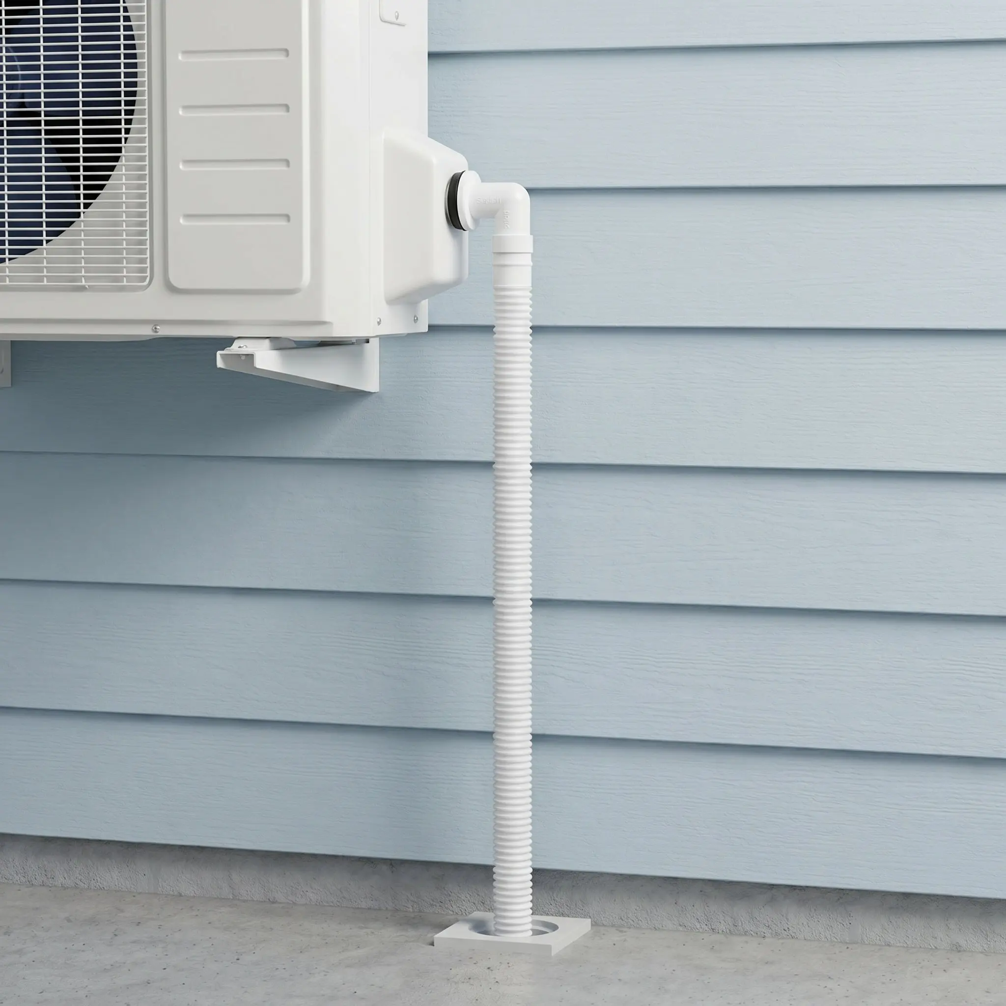 Window Ac Drain Kit Air Conditioner Hose 6.56 Feet Clear Vinyl Tube Elbow Fitting Leakproof Rubber Seal for Portable Split Unit