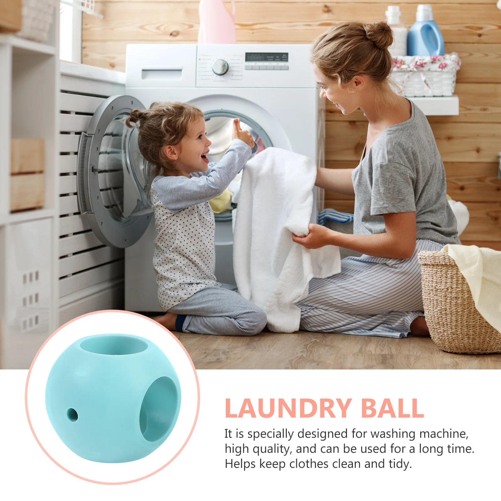 

2Pcs Magnetic Laundry Ball Reusable Lint Catcher for Washing Machine Keeps Clothes Tidy Dark Hair Removal Ball