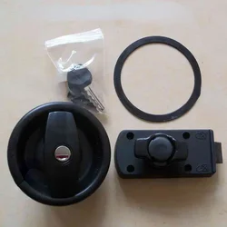 RV Toilet Bathroom Retrofit Parts Circular Door  Lock