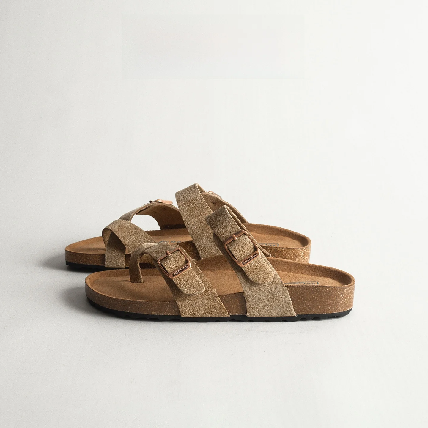 

Genuine Leather Retro Thong Clog Shoes Women Summer Outdoor Casual Flat Bottom Beach Vacation Fashionable Sandals