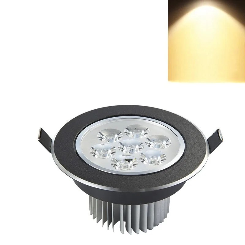 Imagem -04 - Luminária de Teto Led de Alta Potência Chip Epistar ac 85265v Super Brilho Branco Quente Branco Puro Branco Frio 7w