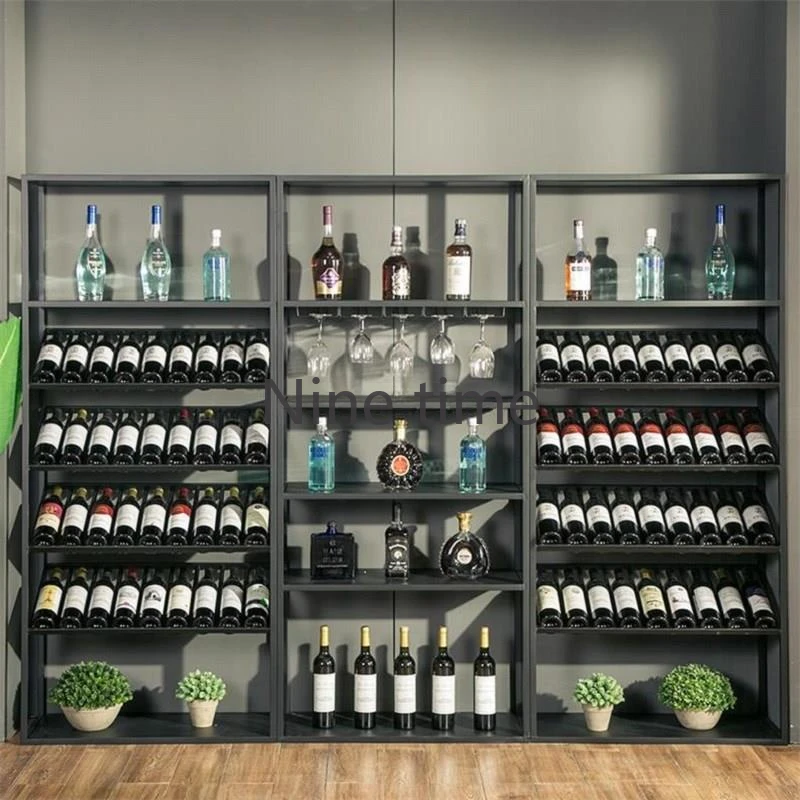 

Industrial Display Wine Cabinets Bottle Small Holder Patio Bar Cabinet Buffet Unique Wijn Kast Barra De Vino Home Decoration