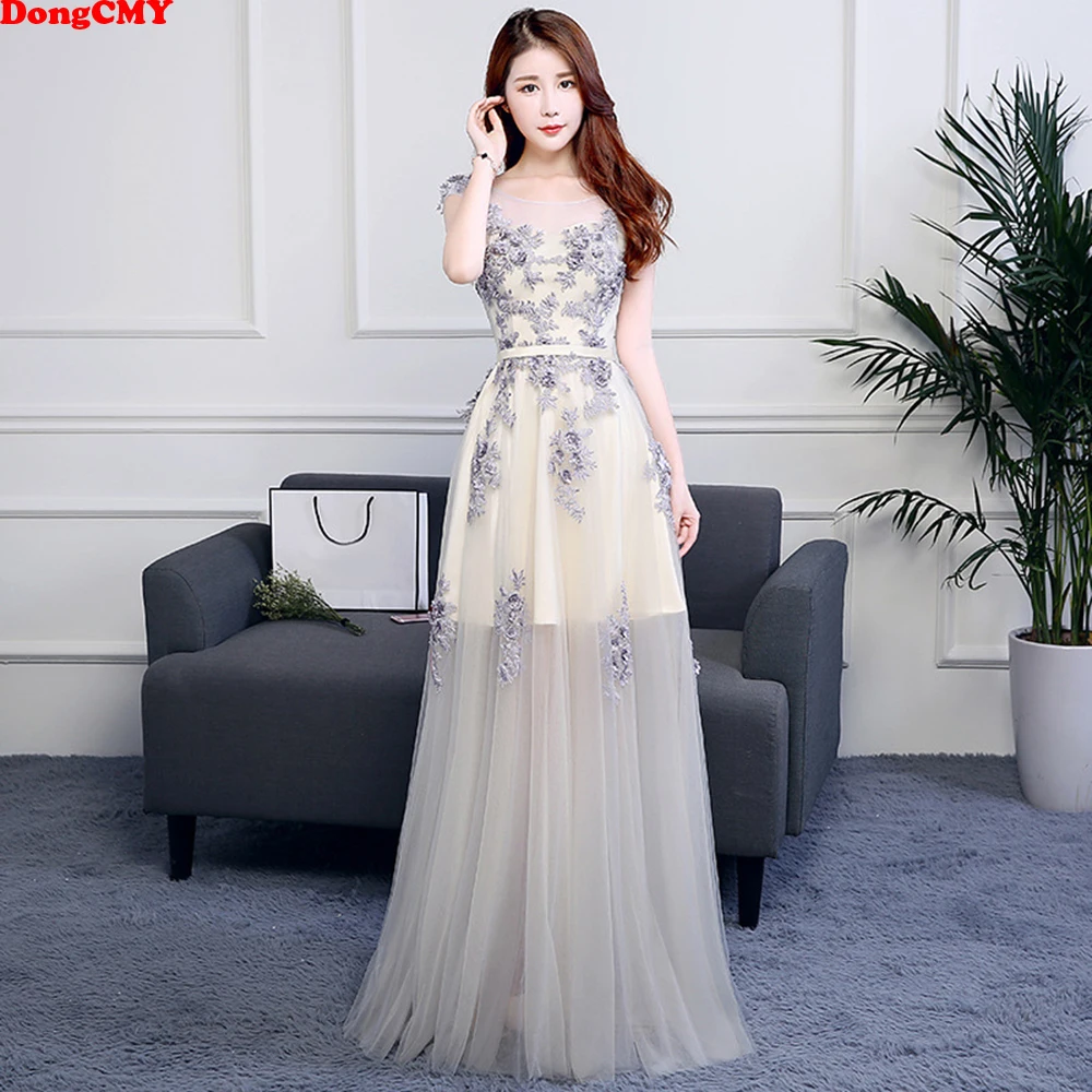 

DongCMY New Arrival Evening Dress Formal Women Party Dress Floor-length Prom Gown