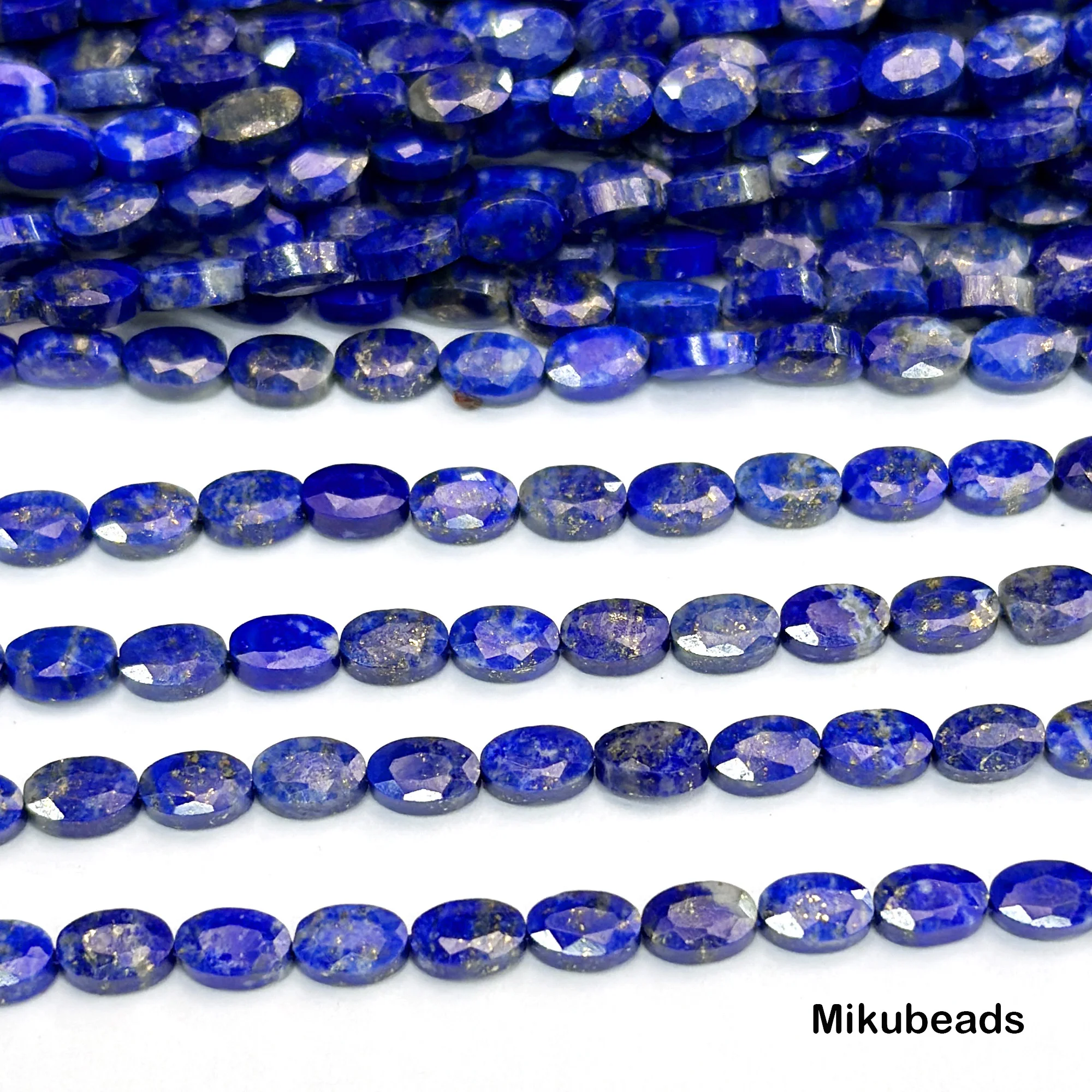 Natural A+ Lapis Lazuli 4*6mm Faceted Marquise Shape Beads Shinny Stone For Jewelry Making DIY Bracelet Necklace Strand