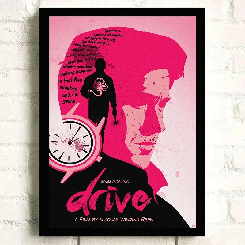 Drive Poster Classic horror movie Canvas printing cinema Wall art decoration hanging paintings For Home Living Room decoration