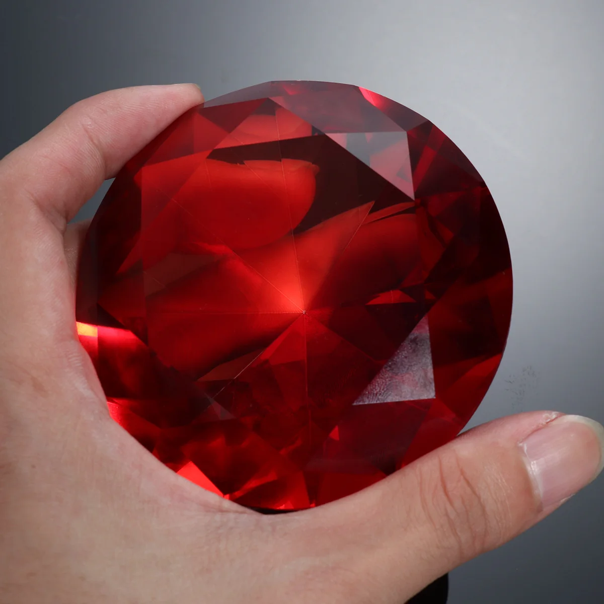 1 Stücke 60 Mm Dekorative Diamant Ornament Künstliche Kristall Faux Diamant für Hochzeit Home Party Romantische Atmosphäre Diamanten Dekor