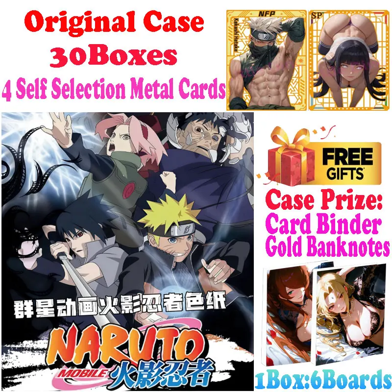 

2025 Newest Case Wholesale Qinxing Culture Naruto Colored Paper Sasuke Sakura Palying Trading Artwork CCG TCG Hobbies Gift