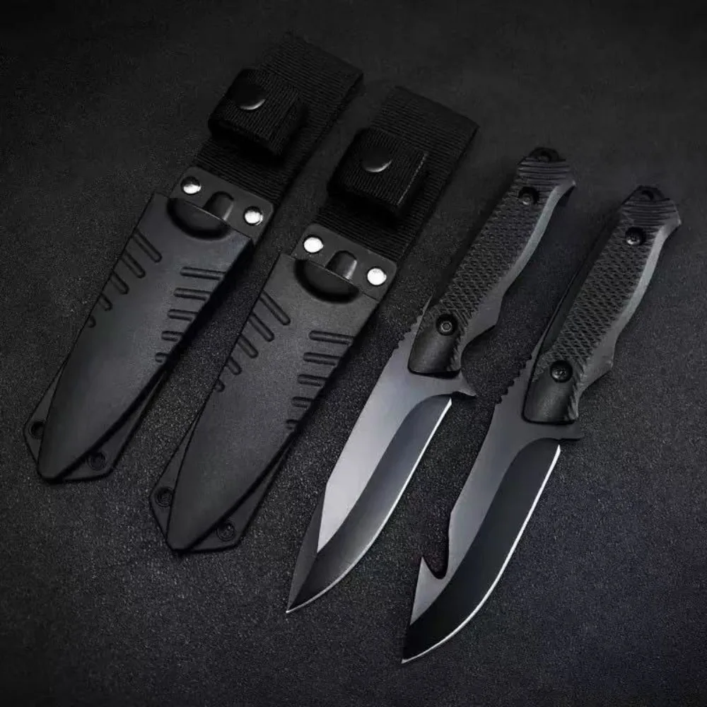 سكين جيب غمد جديد من الفولاذ المقاوم للصدأ، سكين عالي الصلابة، سكين قشر غمد محمول سكين شواء خارجي #3