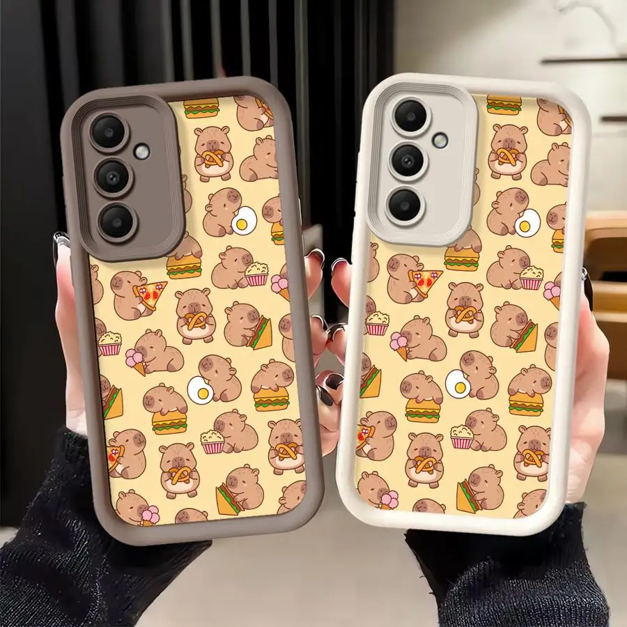 Interesting Capybara Phone Cover Case for Samsung Galaxy A17 A24 A14 A22 A73 A05 A06 A36 A50 A52 A35 A15 A13 A30 A12 A07 A11