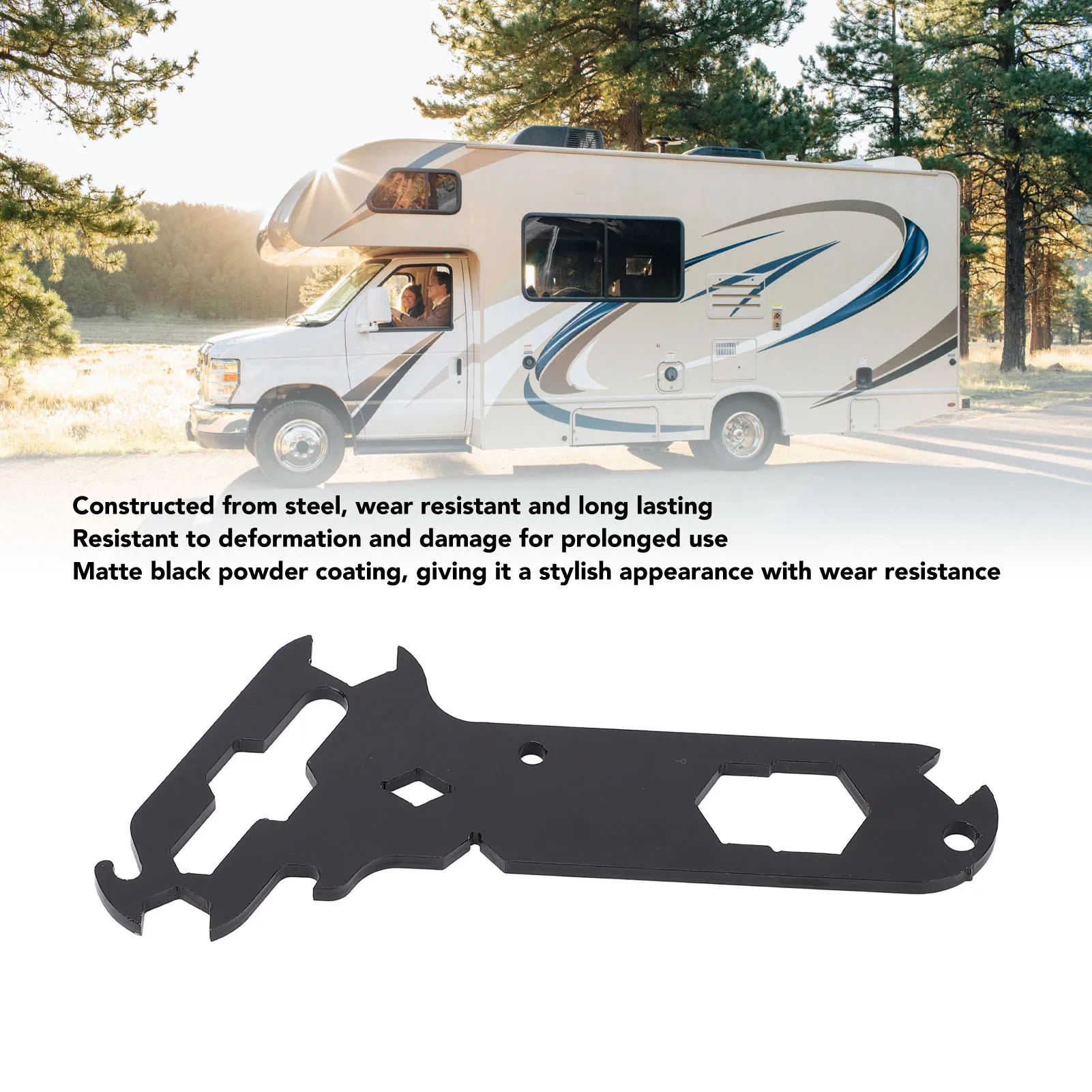 14 في 1 أداة تريجر أدوات يدوية عالية القوة متعددة الوظائف محمولة طلاء مسحوق أسود لسفن سيارات RV