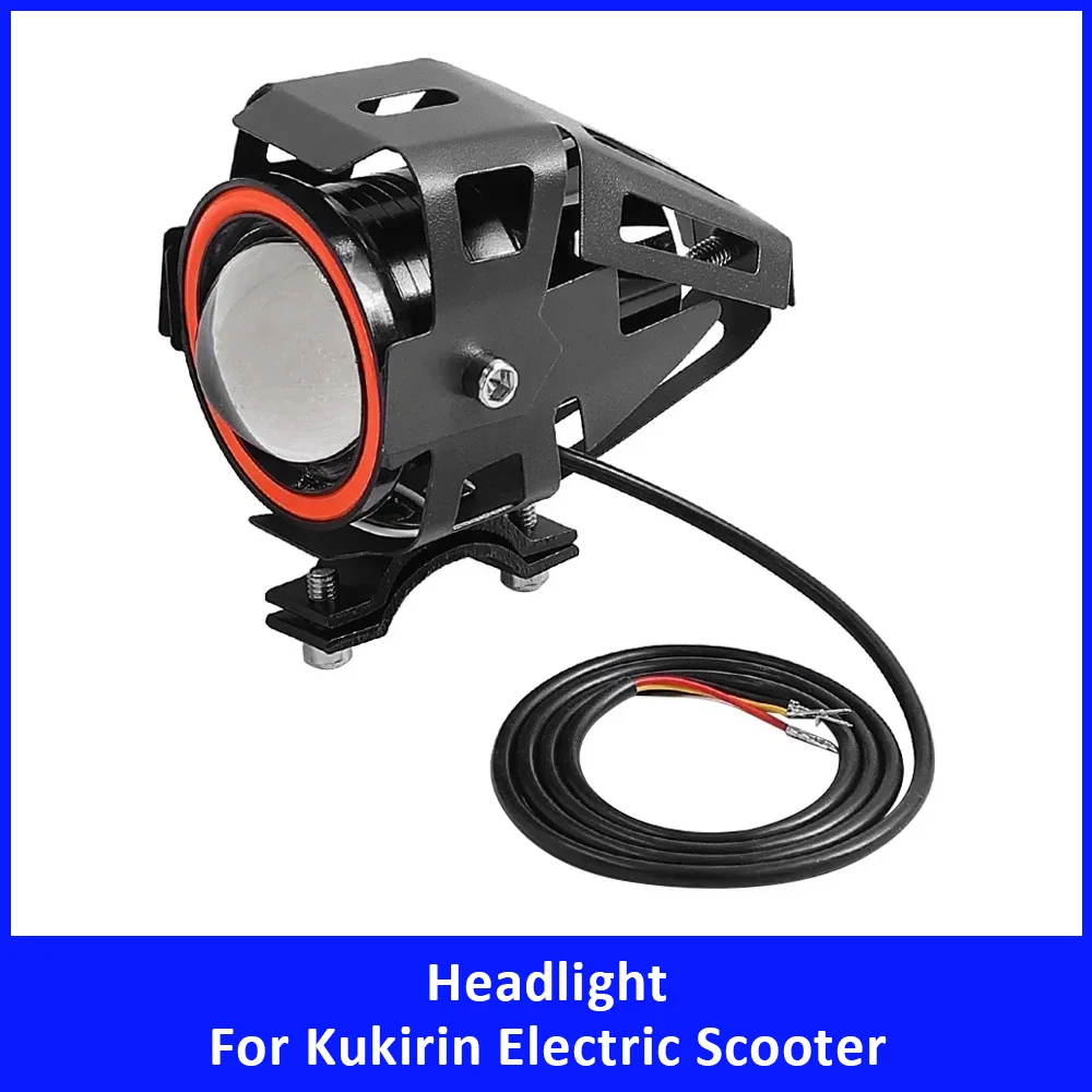 Universal U7 Headlight for Kugoo Kukirin Electric Scooter Accessories Horn Fog Lights LED Highlight front lamp replacement parts