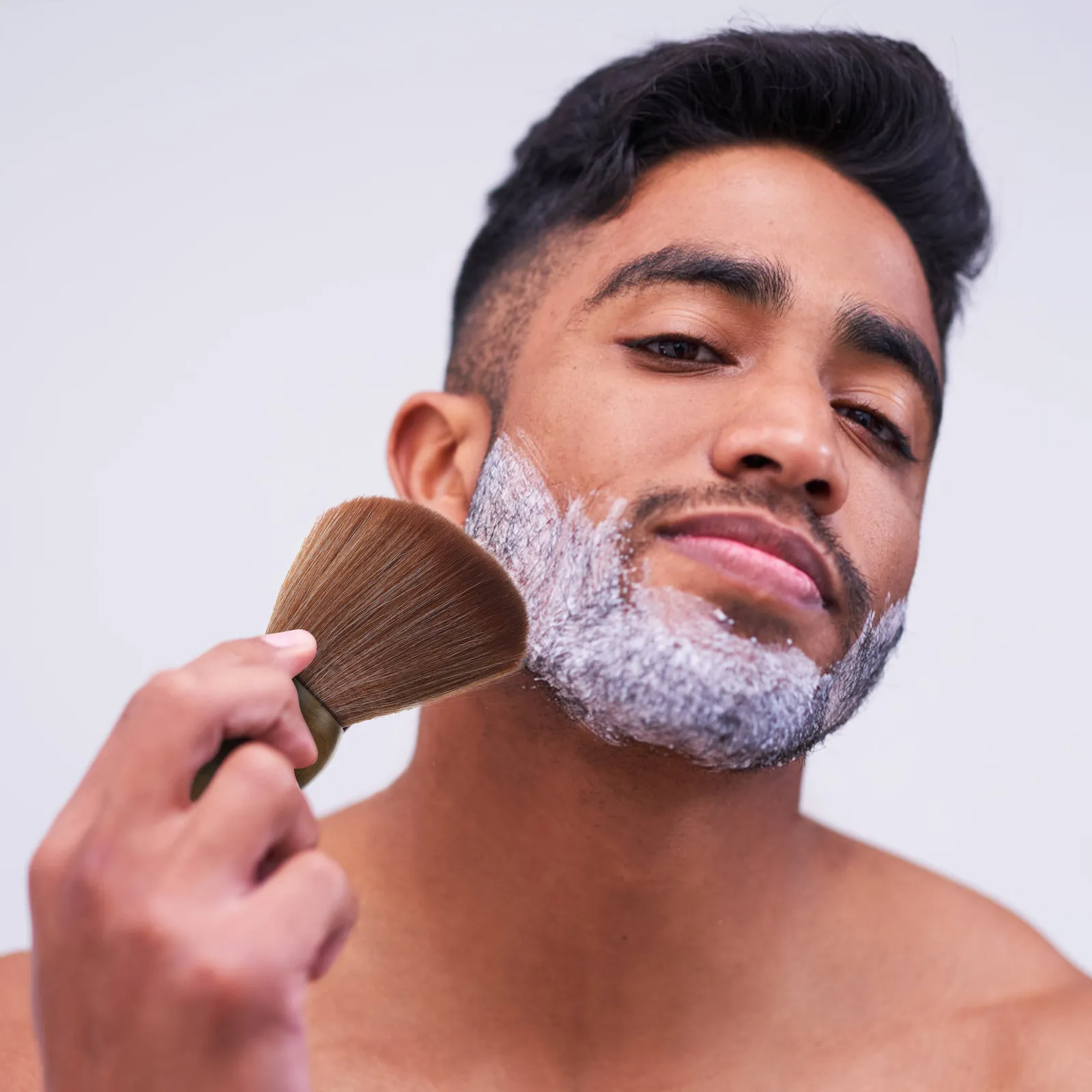 

1 шт. щетка для бритья, щетка для бороды, для ухода за усами, портативная, с деревянной ручкой, инструмент для личного ухода, мужской инструмент для бритья