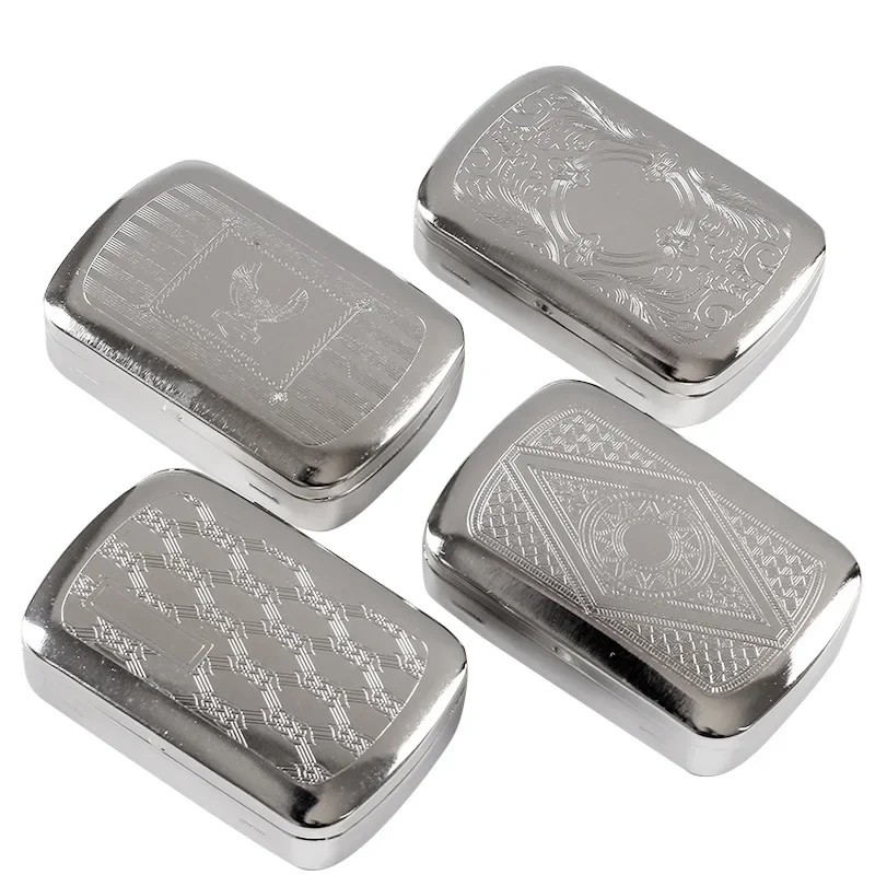 Cigarette Small Stainless Steel Vintage Cigarette Cases for Men Adults Use Cigar Cigarette Storage Retro