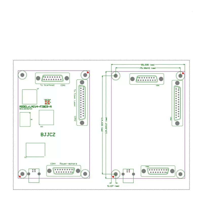 Ezcad Controlling Board 1064nm Fiber Laser Marking Machine Parts Raycus IPG MAX JCZ LMCV4