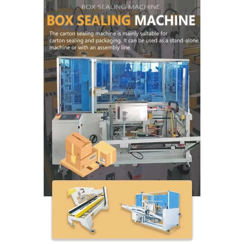 High Quality Automatic Close Upper Flaps Sealer Packing Machine/ Box Sealing Machine