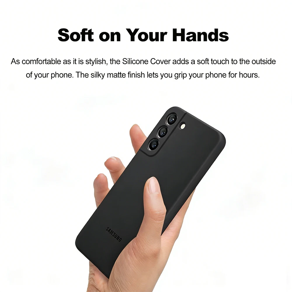 Original Samsung Galaxy S22 S22+ Soft Silicone Phone Cases Mobile Phone Housing silicone Cover